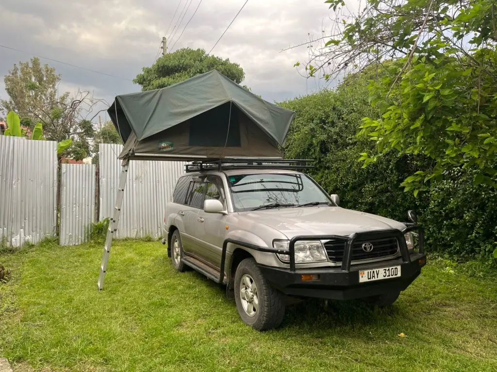 Rent A Landcruiser V8 with Rooftop Tent in Uganda 