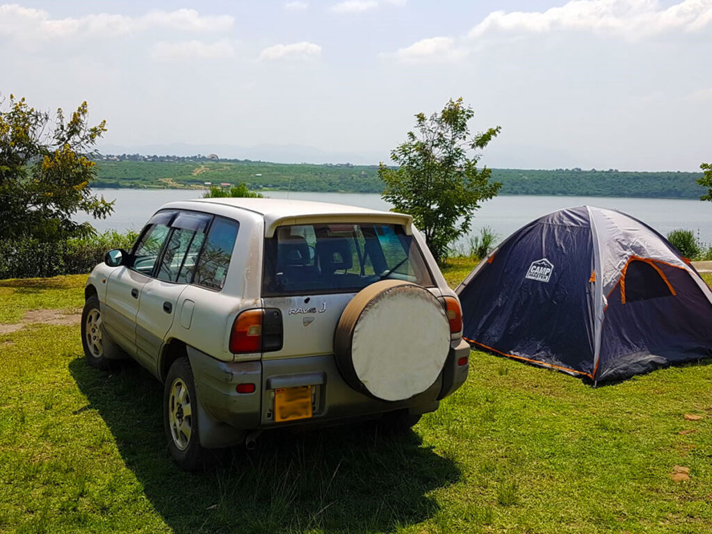 Toyota RAV4 Rental with Ground Tents & Camping Equipment in Uganda